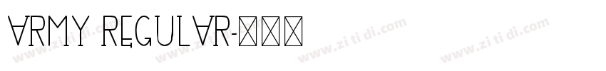 ARMY REGULAR字体转换